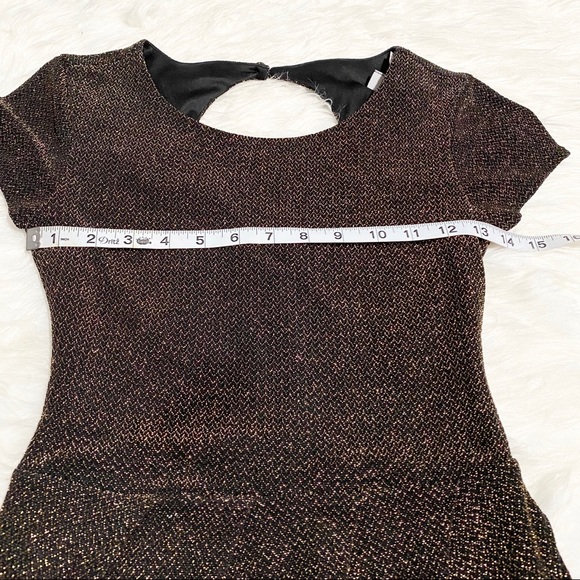 B.DARLIN Gold Glittery Dress - Picture 5 of 8